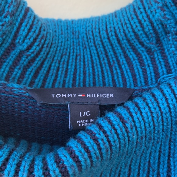 Tommy Hilfiger Blue Sweater Dress, Large - Picture 6 of 13